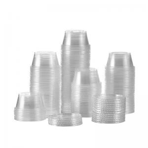 China 0.5 Oz PP Clear Disposable Sauce Cup Disposable Condiment Cups With Lids wholesale