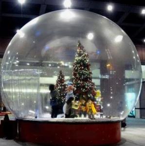 China Snow Globe / Crystal Ball Inflatable Bubble Tent For Christmas Activities Inflatable Party Tent wholesale