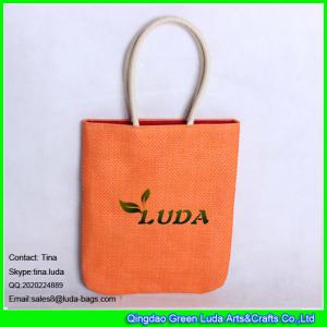 China LUDA straw handles straw handbag cheap standard paper straw bag on sale