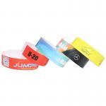 China Security Paper Event Wristbands Adjustable Fit Full Color Bar Coding for sale