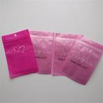 Resealable Cosmetic Packaging Bag Pink Eyelash Earrings Necklace Jewelry Zipper