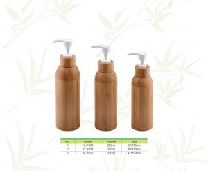 China Wholesales Bamboo cosmetic packaging, bamboo bottles for shampoo and cosmetic wholesale