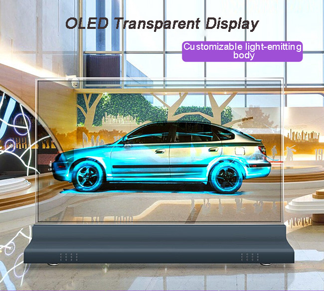 55 Transparent OLED Display For Interactive Advertising And Wayfinding