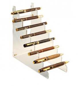 China High Transparent Ladder Shape Acrylic Pen Holder wholesale