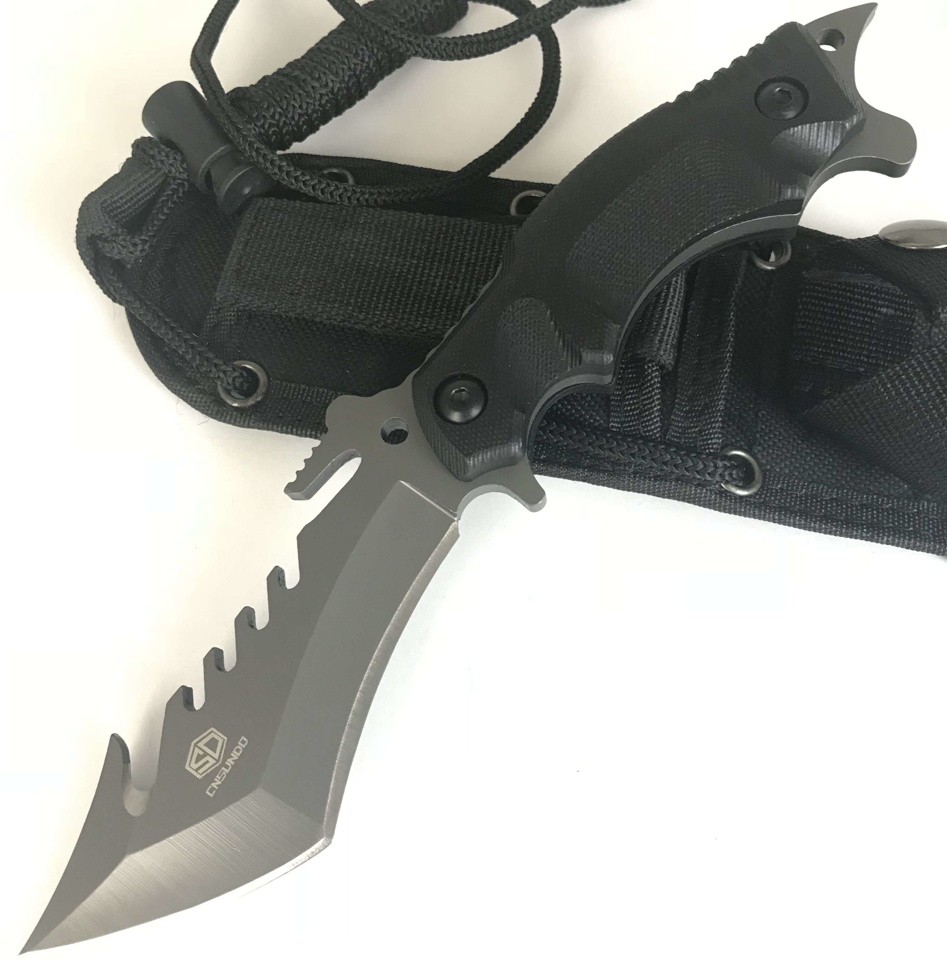 S700 Outdoor Stainless Steel Hunting Knife 9 Inch 5mm Thick Antiwear