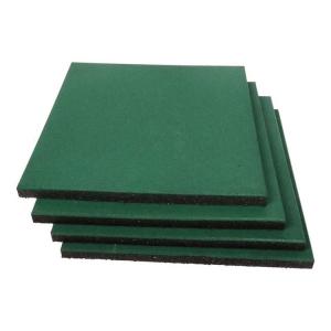 China Interlocking Tiles 20X20X1 Heavy Duty Rubber Tile Green Non-Slip Outdoor Rubber Flooring Mat For Playground Park wholesale