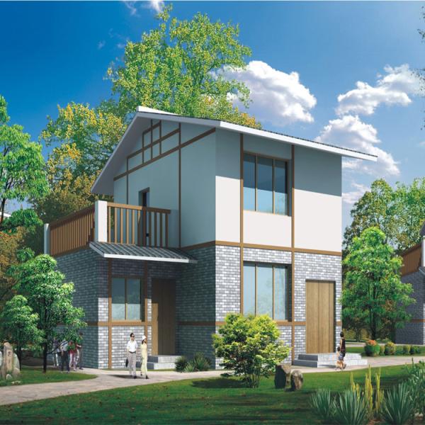 Prefabricated Houses Villa In High-End Resort Prefabricated Steel Frame House