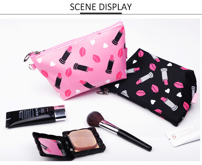 Waterproof Custom Print Fancy Bride PU Makeup Bag