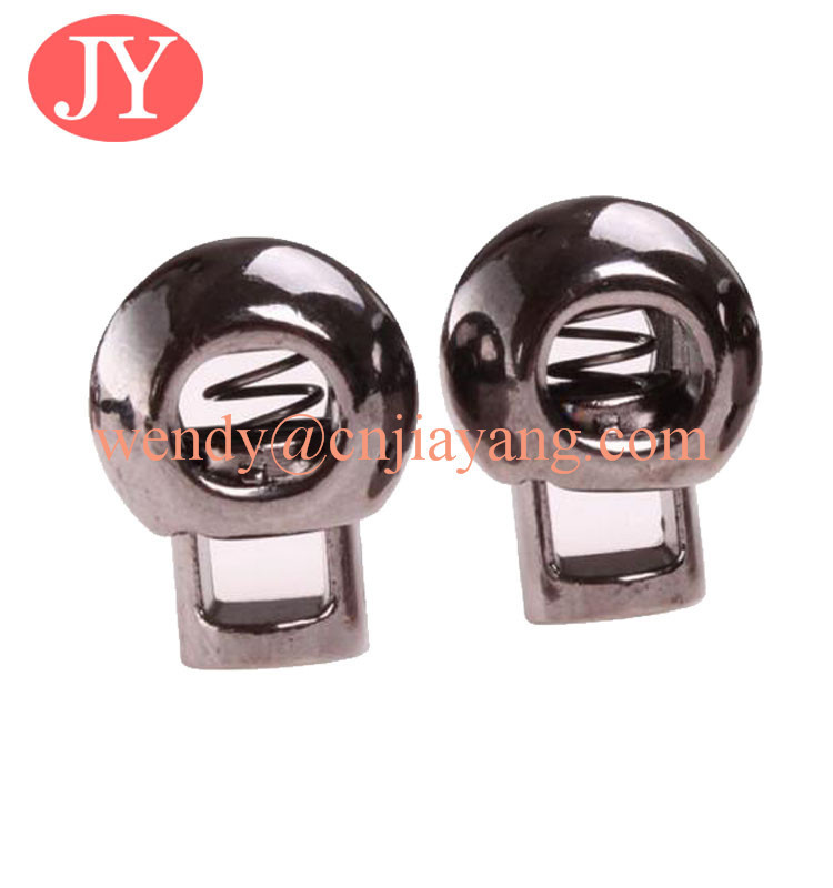 jiayang Wholesale antique brass metal draw cord end lock stopper