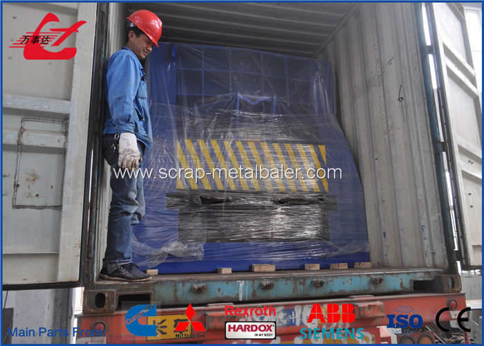 WANSHIDA Scrap Metal Shear Horizontal Shear PLC Automatic Control Big Mouth Container Shear