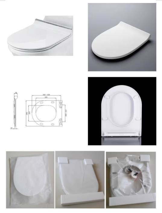 Polypropylene Wc European Plastic Toilet Seat Cover With Sustainable Characteristics