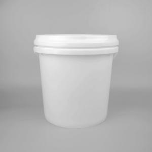 China 2L 3L 5L 10L 20L 25L Food Safe Bucket White Round For Packaging on sale