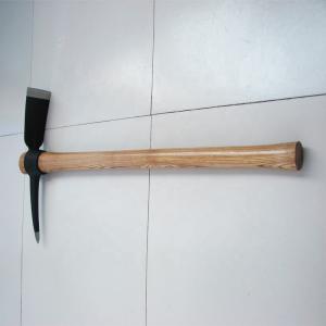 China Forged Pickaxes Wooden Handle High Carbon Steel Axe Head Material wholesale