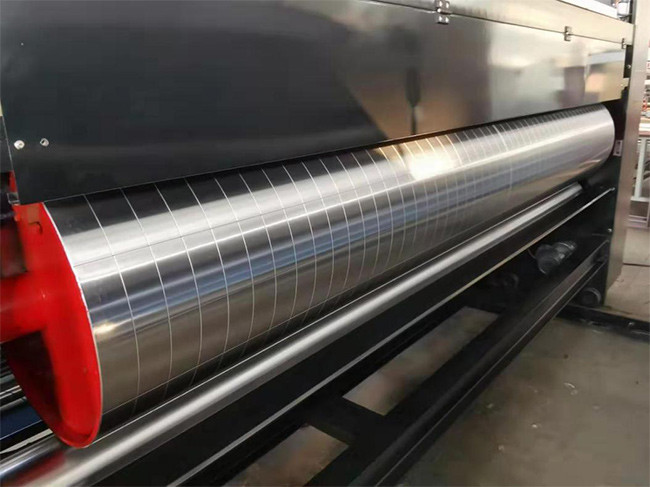 Lead Edge Feeding Flexo Printer With Die Cutter Double Color Flexo Printer With Slotter