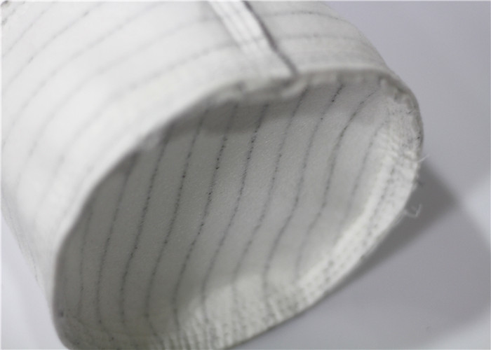 Industrial Felt Dust Collector Bags Excellent Hydrolysis Stability Singed Finished