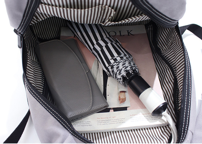 Wholesale Leisure Vintage Teenagers Canvas Sports Backpacks For Student , Lightweight High School Laptop Canvas Rucksack