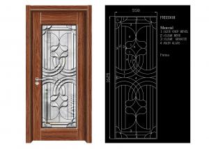 China Inteiror Door Architectural Decorative Glass , Clean Bevelled Glass Door Panels wholesale