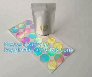 China Custom 3D Holographic/Laser/hologram Avoid security material sticker label, laser sticker, lazer labels, bagease on sale