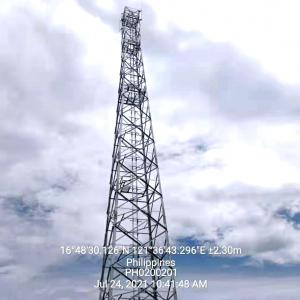 China GSM Microwave VHF Radio Communication Tower Galvanized Steel on sale
