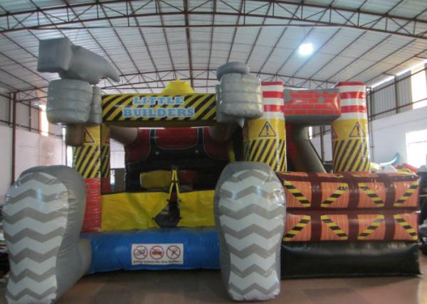 Inflatable Construction worker themed combo PVC material inflatable jumping