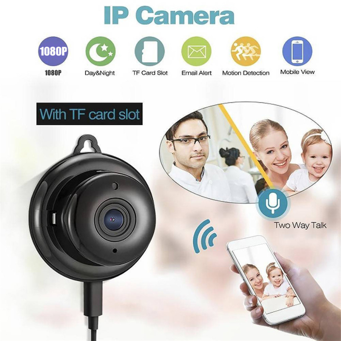 Mini Spy Camera, Indoor Camera(JY-F04-2MP)