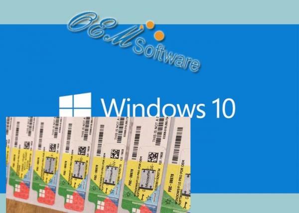 Quality ESD Win 10 Pro PC Product Key , OEM Pack Windows 10 Pro Coa Sticker Online Work for sale