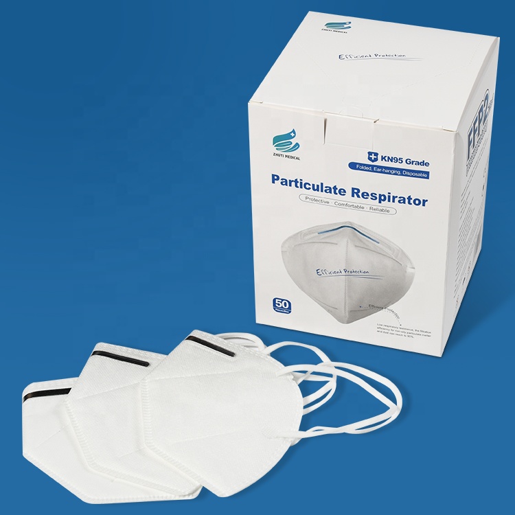 FFP2 Disposable KN95 Face Mask 5 Ply Non - Woven Anti Automobile Exhaust Breathable