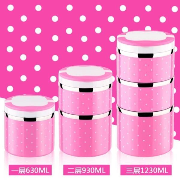 Quality colorful  stainless steel round food container ,0.7L to 2.1L food carrier,lunch box,14CMfood lunch container for sale