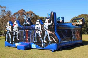 China Fire Retardant Star Wars Inflatable Bouncer Jumping Castle With Customized Size wholesale