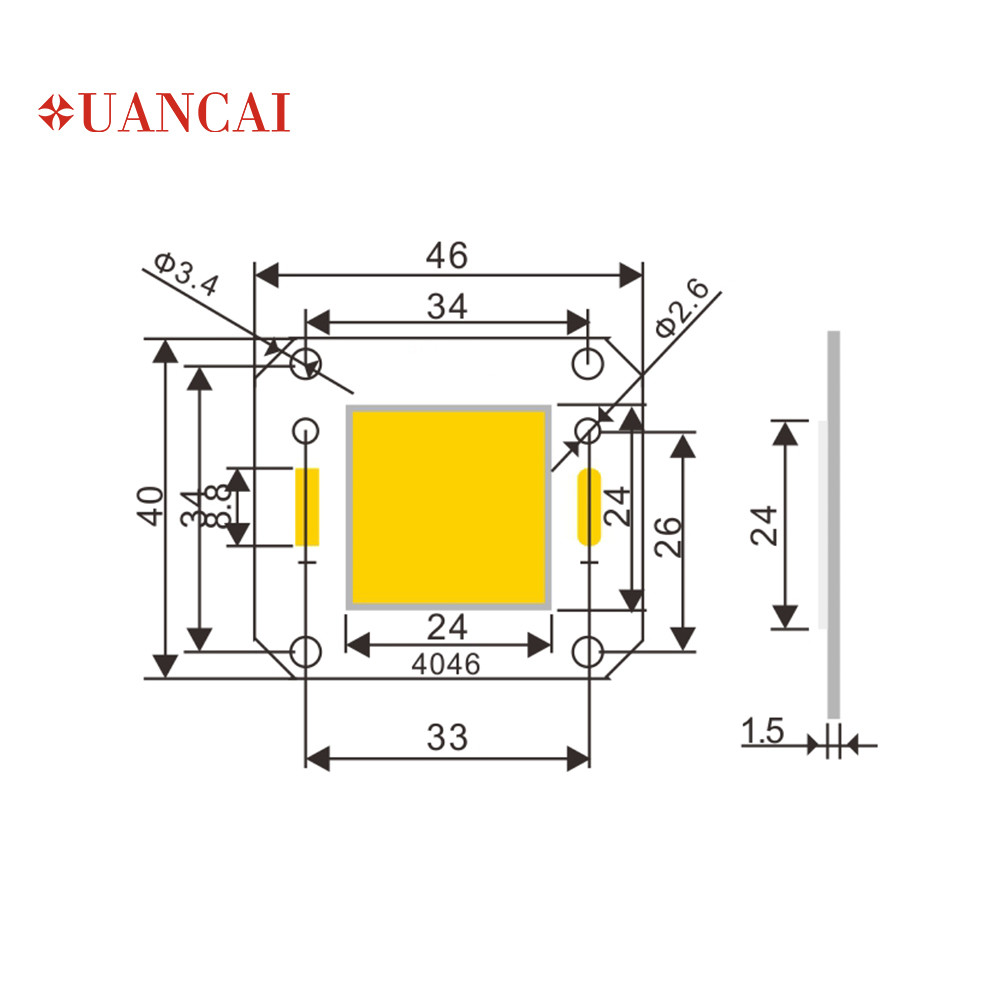 150LM 50W Floodlight Led Cob Chip