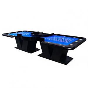China 170KG Casino Poker Table 2 In 1 Royal Deluxy Gambling Game Roulette Wheel Table wholesale