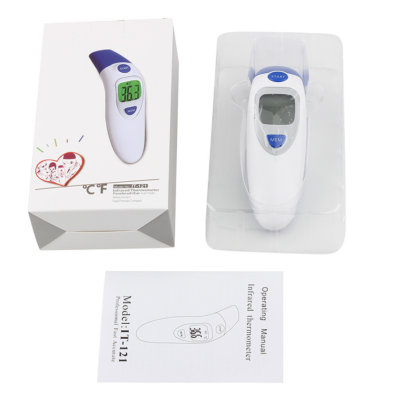 CE FDA Medical Forehead And Ear Thermometer Infrared Thermometer For Adults