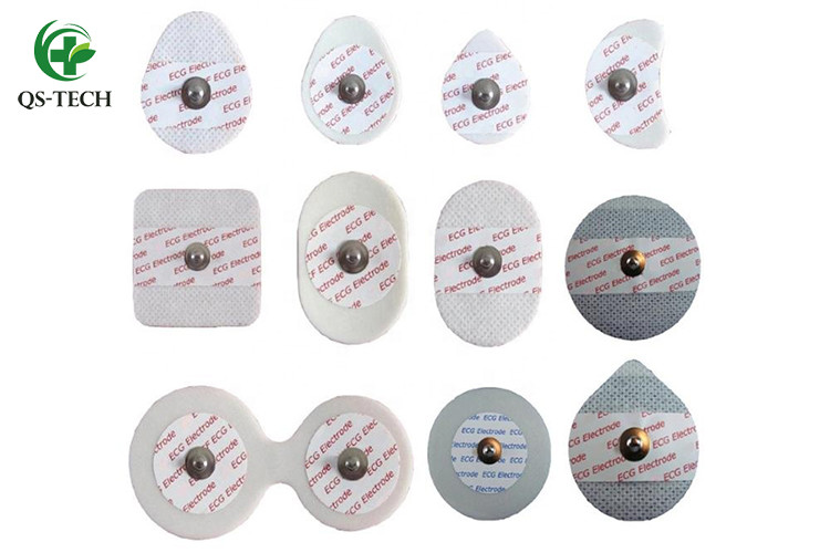 Roundsnap disposable ecg electrode padsecg chest electrodeecg alligator clips