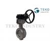 Flanged Type High Performance Butterfly Valves 36 Inch Large Size Monel Disc Motorized for sale
