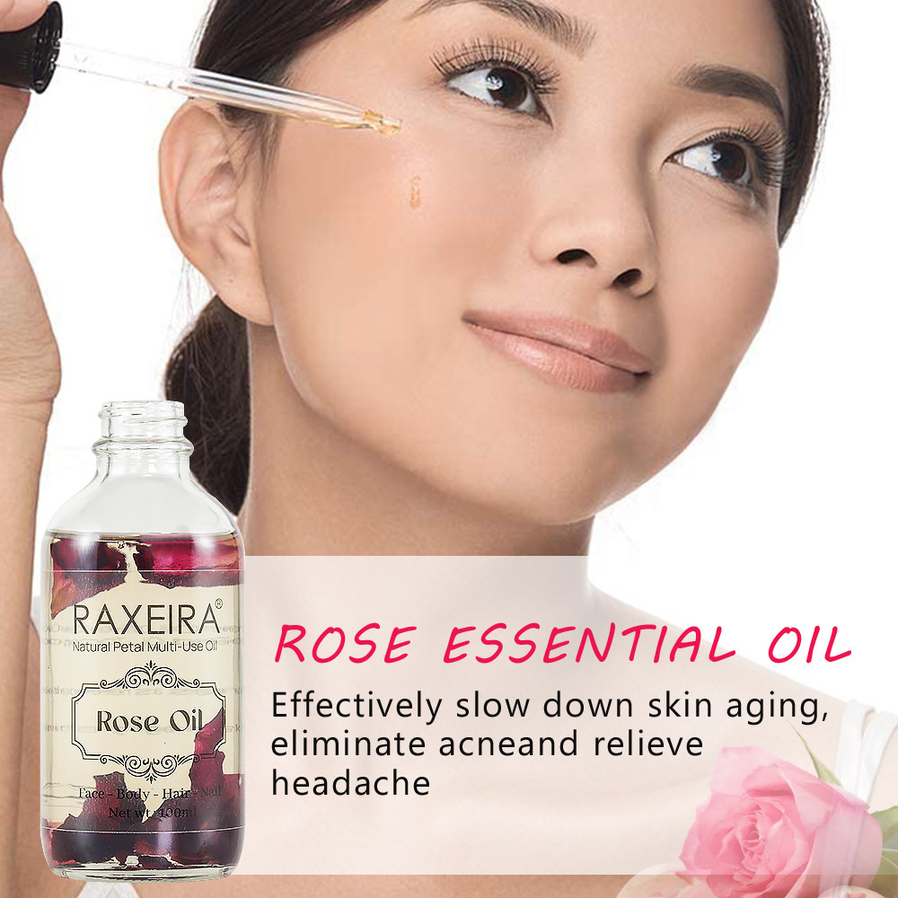 100% Organic Rose essential Oil Firming, Whitening and Moisturizing Skin Care Essence