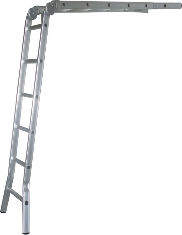 Standard Aluminum Step Ladder 150kg Max Loading Aluminum Folding Ladder