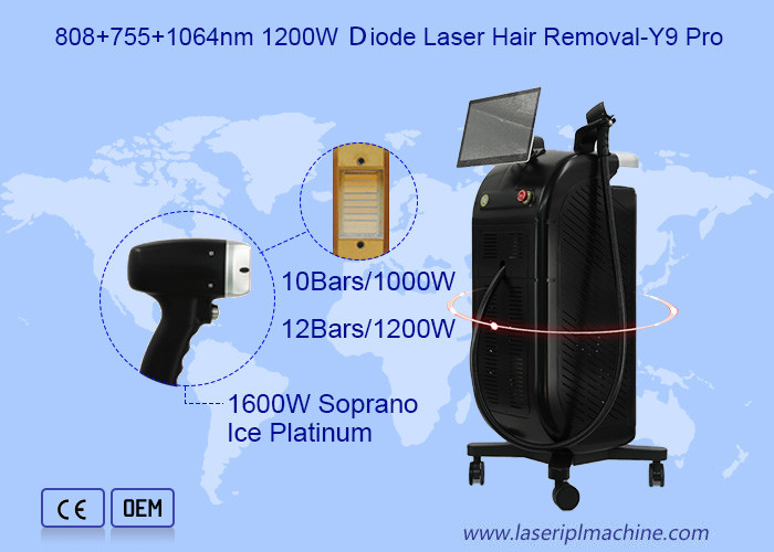 500W-1600W 4 Wavelengths for All Skin Color 808nm Diode Laser Hair Removal Machine