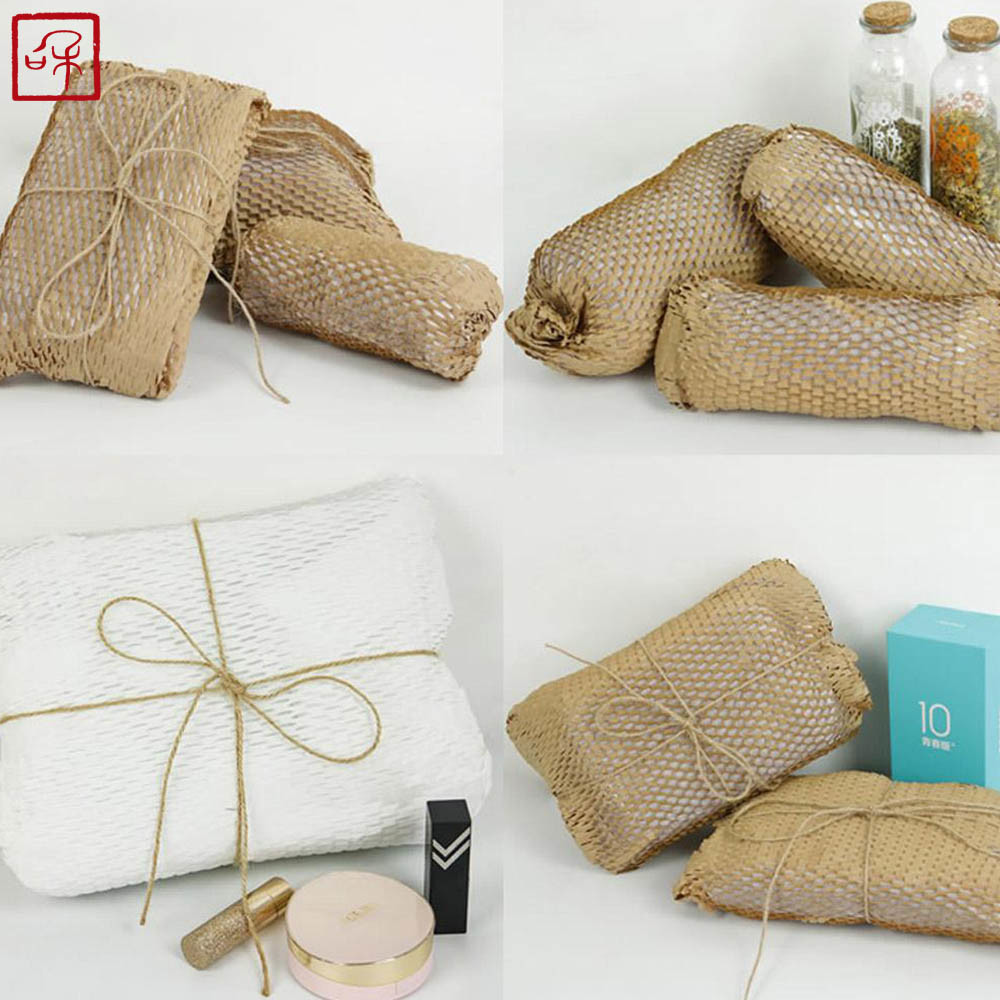 50CM*100M Wood Pulp Eco Friendly Honeycomb Paper For Books / Magazines