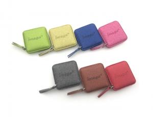 China ABS PU Leather Mini Retractable Tape Measure Fabric Texture Debossing Logo Souvenir wholesale