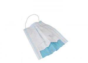 China Non- Woven Surgical Face Masks Blue Disposable 3 Ply Face Mask Adjustable Ear Loop wholesale