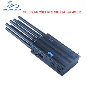 China LTE 2600 AC100V Handheld Signal Jammer 2G 3G 4G GSM DCS WiFi GPS Jammer on sale