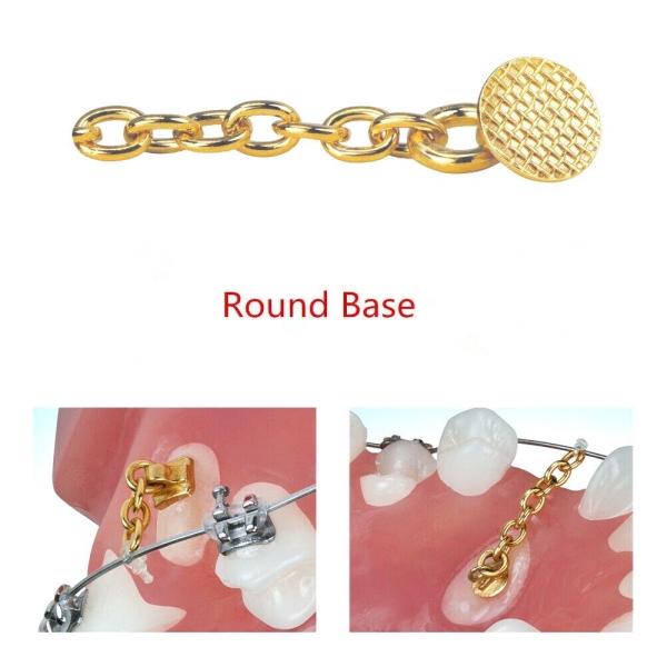 Button Chain Orthodontic Supplies | Silver & Golden Colors | Pre-Cut Orthodontic