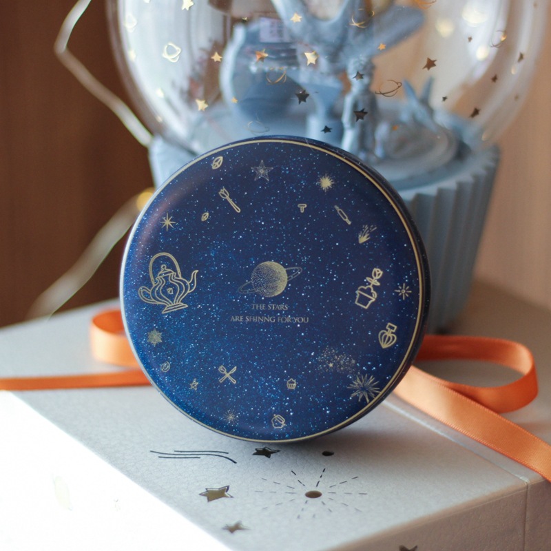 Antirust Dustproof Small Round Tin Box , Ultraportable Round Gift Tins