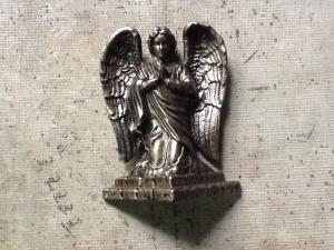 China Angel Shaped Resin Casket Parts Corner Antique Copper Appearance RSC03 wholesale