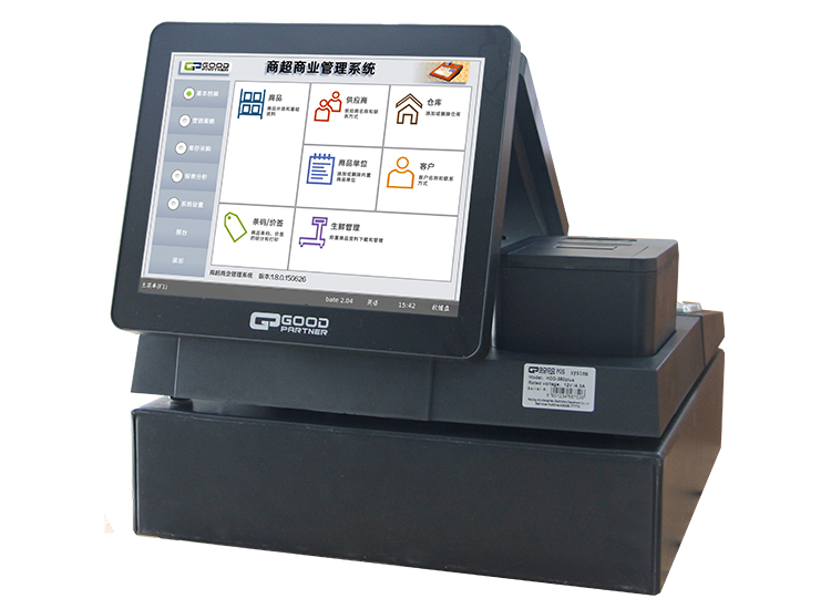 ABS Metal 12 Inch/14 Inch Touch Screen WIN POS Terminal Cash Register for Restaurant