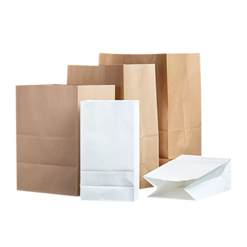 Custom Size Package Paper Bag Kraft Paper Shopping Bag without Handle