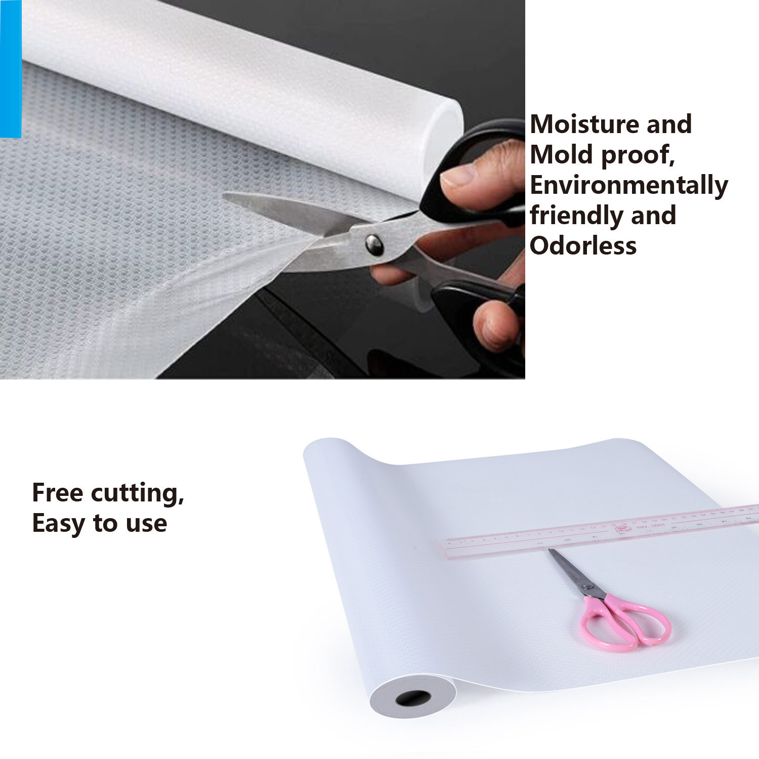 Non-slip Flat Dots Pattern Padded Fridge Mat for Transparent Kitchen Accessories