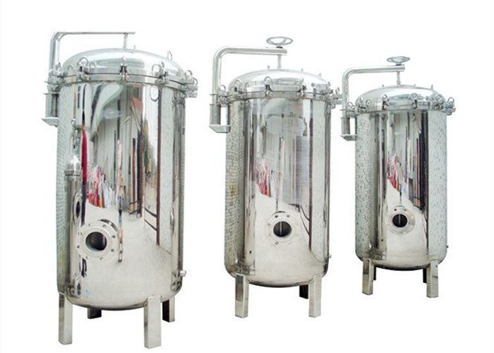 Stainless Steel High Pressure Micro Filter Housing , Water Filter Cartridge Housing