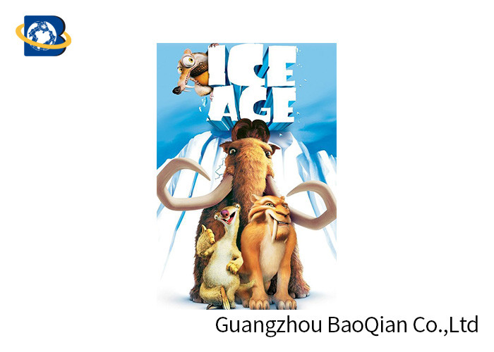 PET / PVC / PP 3D Lenticular Poster Printing , Cartoon Lenticular Movie Poster Advertisement
