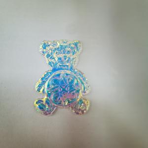 China Magic Color TPU Custom Clothing Patches Bear Shape Washable Sustainable wholesale
